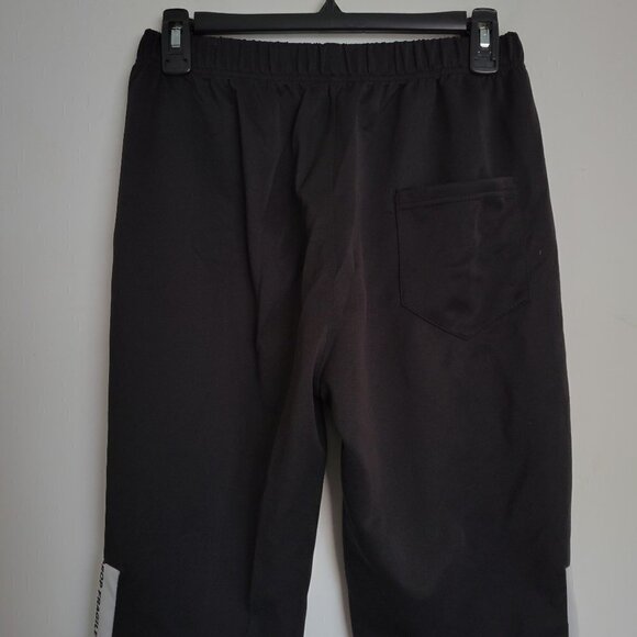 Nike Fragile Do Not Drop Spell Out Jogger Long Sweat Pants Black White Sz Medium - Picture 8 of 14